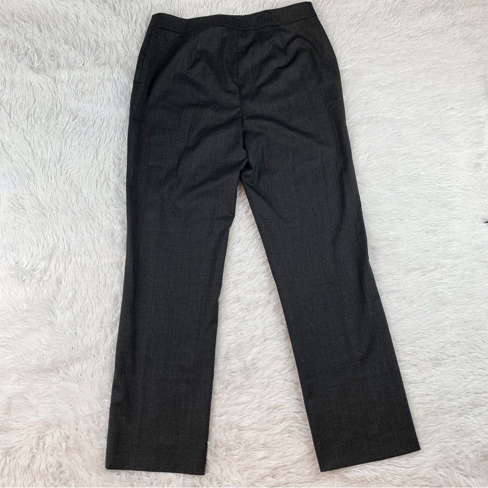 Lafayette 148 Barrow stretch wool‎ straight leg pants trousers grey workwear - Picture 8 of 10